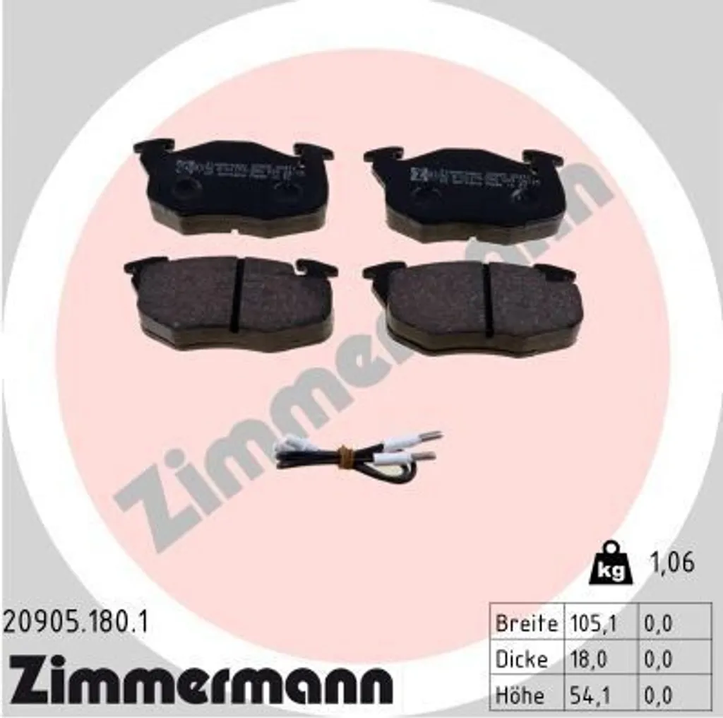 Améliorer le freinage de votre Clio I avec les plaquettes Zimmermann 20905