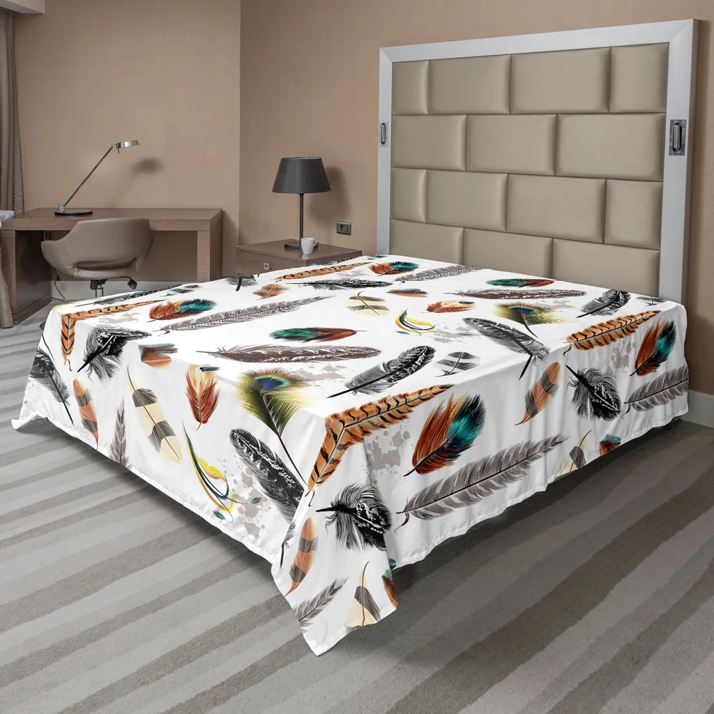 Lenzuolo ABAKUHAUS Piume Grigie 260x228 - Morbidezza da Hotel