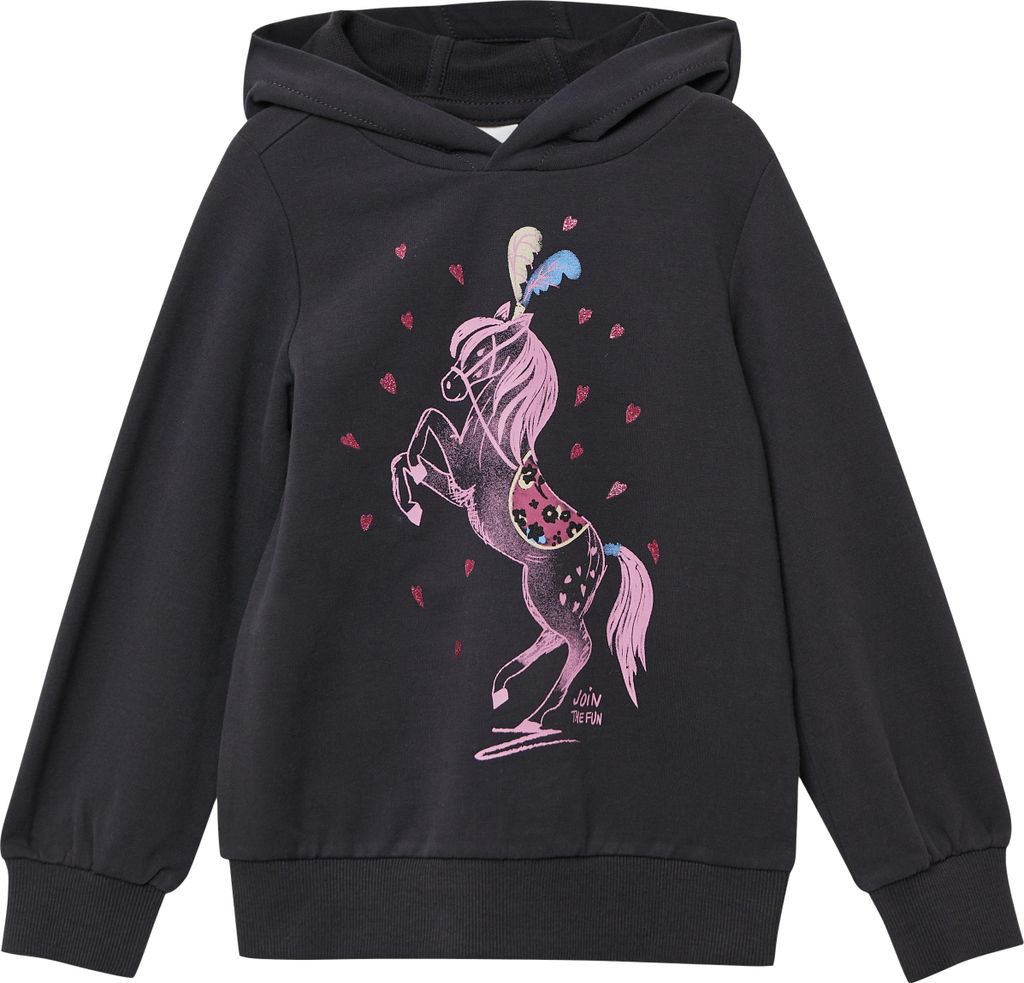 s.Oliver, Bernd Freier GmbH & Co.KG SWEATSHIRT 9866 GREY/BLACK 116