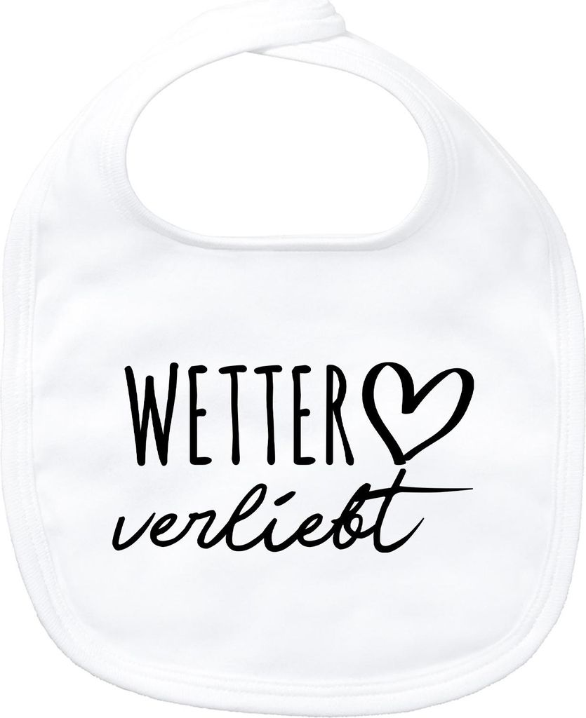 Huuraa Baby Lätzchen Wetter Ruhr verliebt White Klettverschluss Baumwolle Latz Geschenkidee
