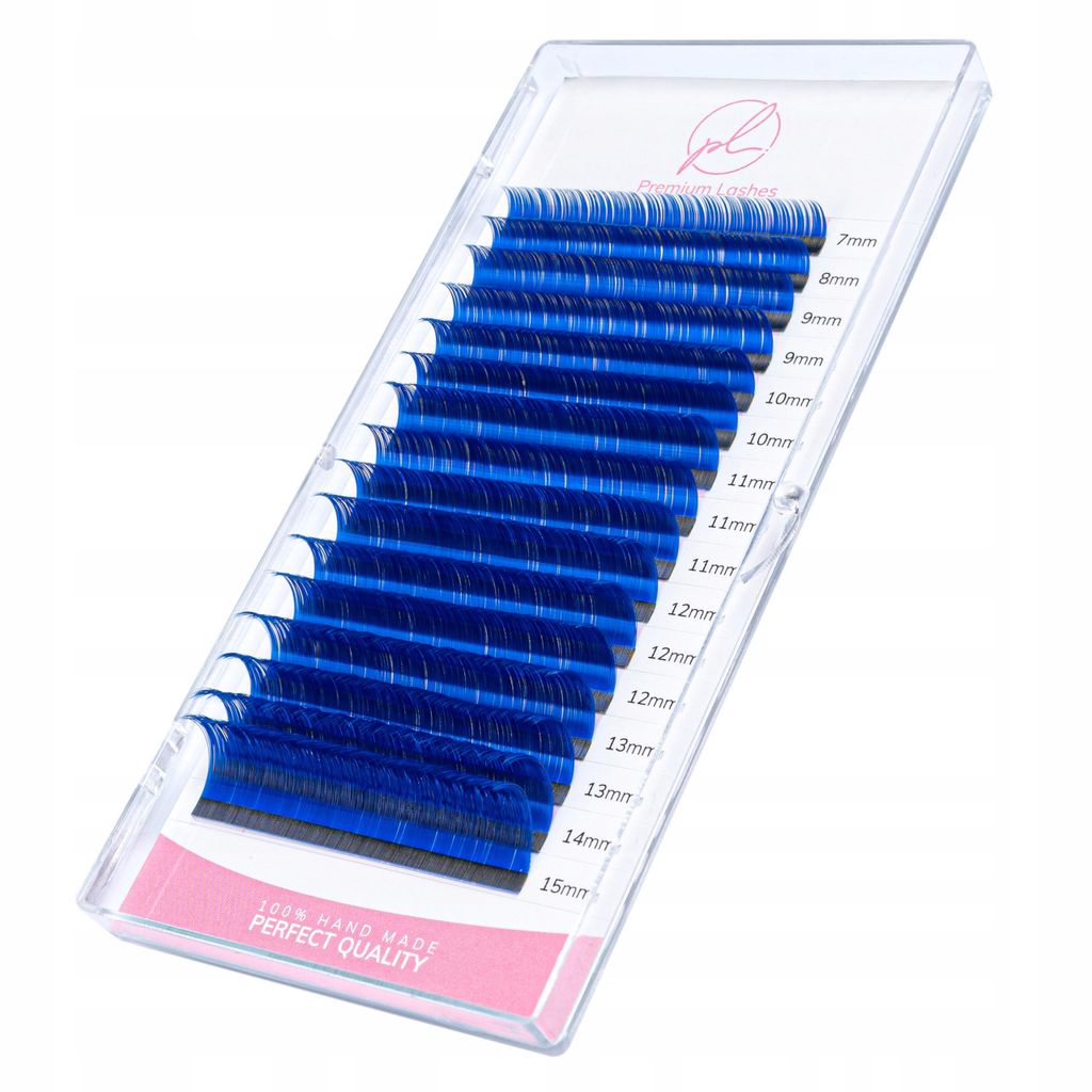 Premium Lashes MIX C 0.07 7-15mm 16 Streifen BLAU