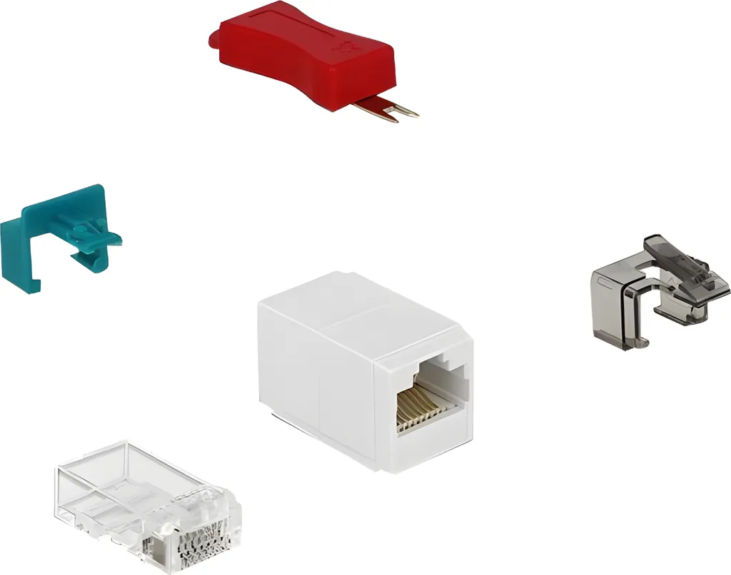 Delock Starter Set 86406 - 20 Clip di Sicurezza RJ45 Professionali