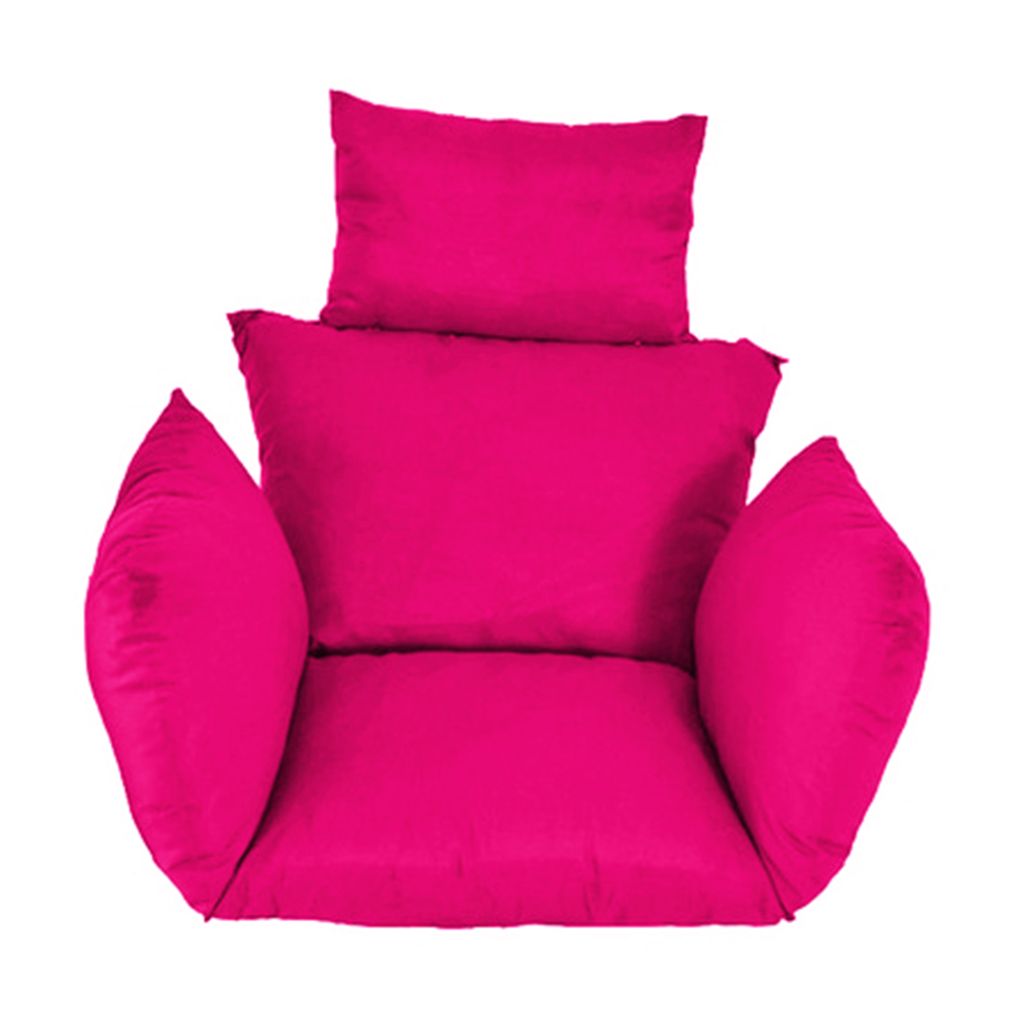 Haushalte Feste Farbschwung Eierstuhl Kissenmatte Outdoor -Terrasse Hangssitzpolster-Rosenrot