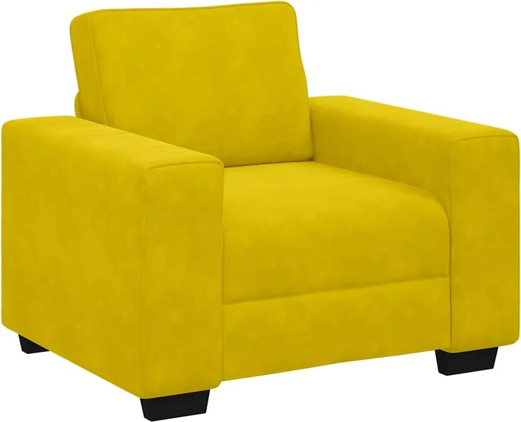 Poltrona Relax Velluto Giallo 60 cm vidaXL - Il tuo Angolo Felice