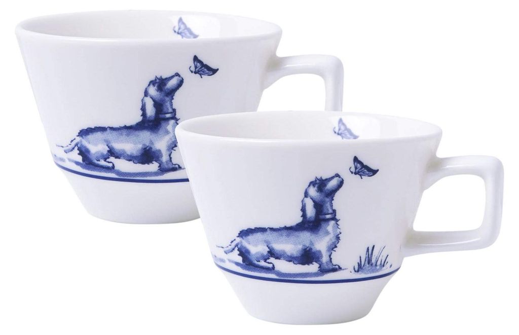Heinen Delfts Blauw – Espressotasse Teckel Nhaan 2 st. – Bild 1