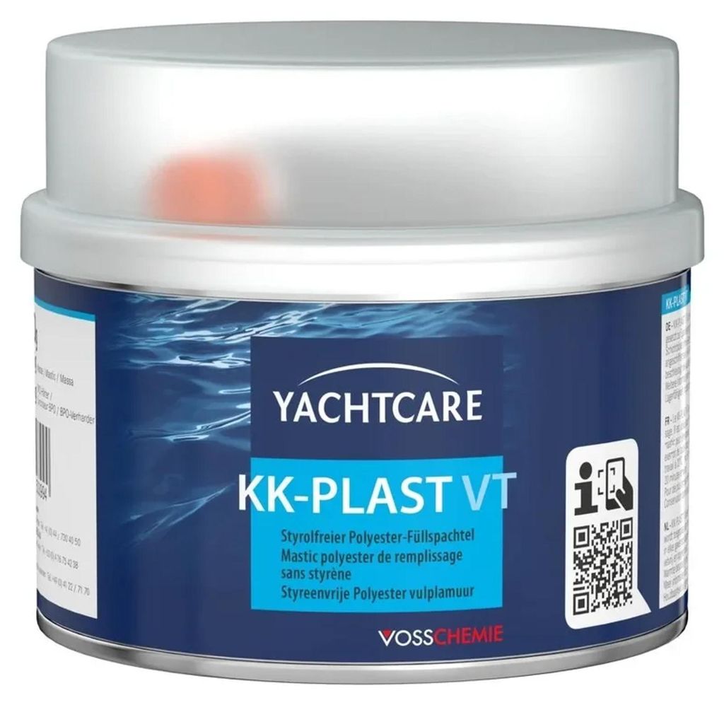 Polyester plamuur 1000g grijs – sneldrogend vulmiddel voor Productafbeelding 