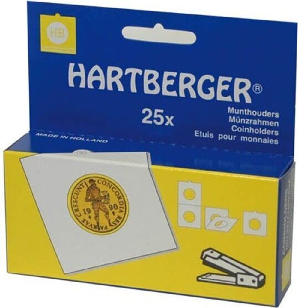Lindner 8331325 HARTBERGER -Münzrähmchen-1000er-Packung