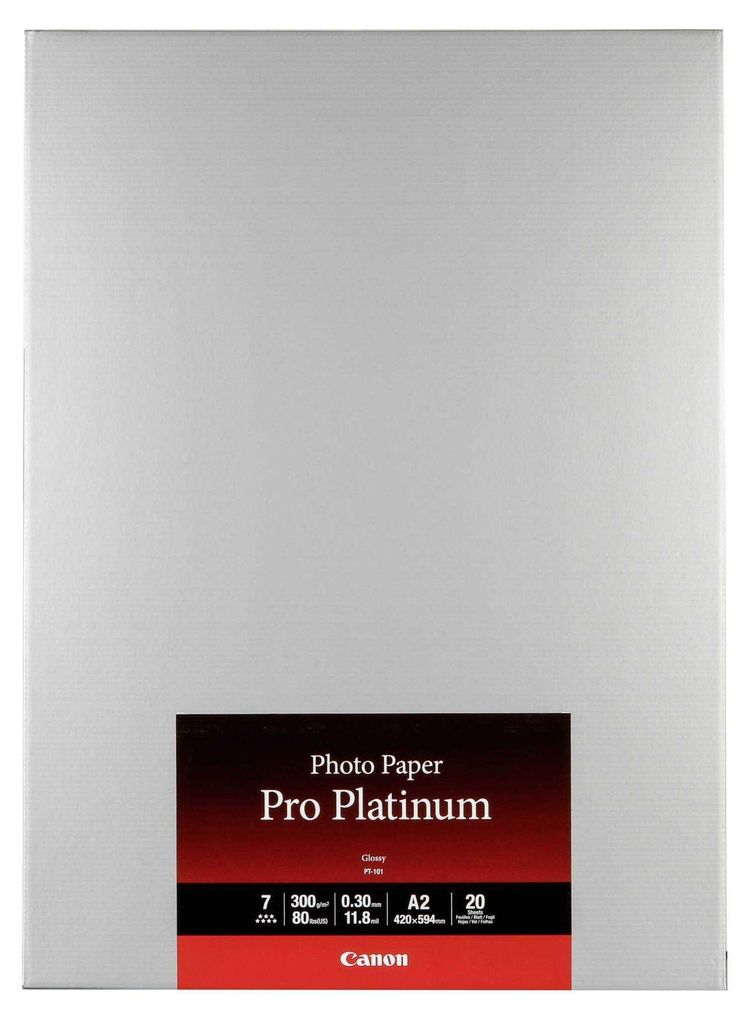 Canon PT-101 A 2, 20 Blatt Photo Paper Pro Platinum 300 g