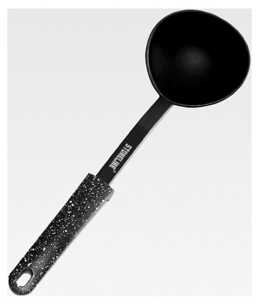 Suppenkelle 32 cm, Küchenhelfer aus Kunststoff, schwarz, 31,9 x 9,9 x 5,9 cm