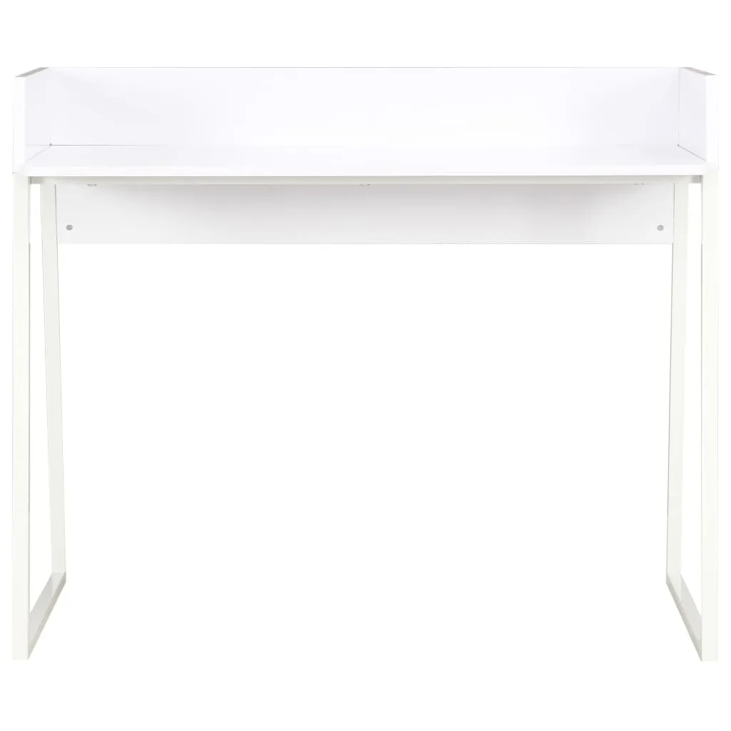 Bureau blanc gain de place 90 cm pour organiser un espace de travail