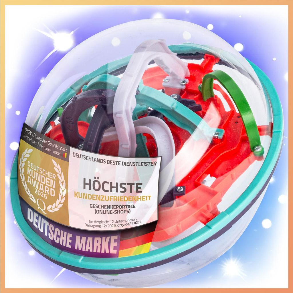 3D Kugellabyrinth - Kugelspiel Magic Maze Kugel-Labyrinth Puzzle Ball Geschicklichkeitsspiel - Variante: Beginner