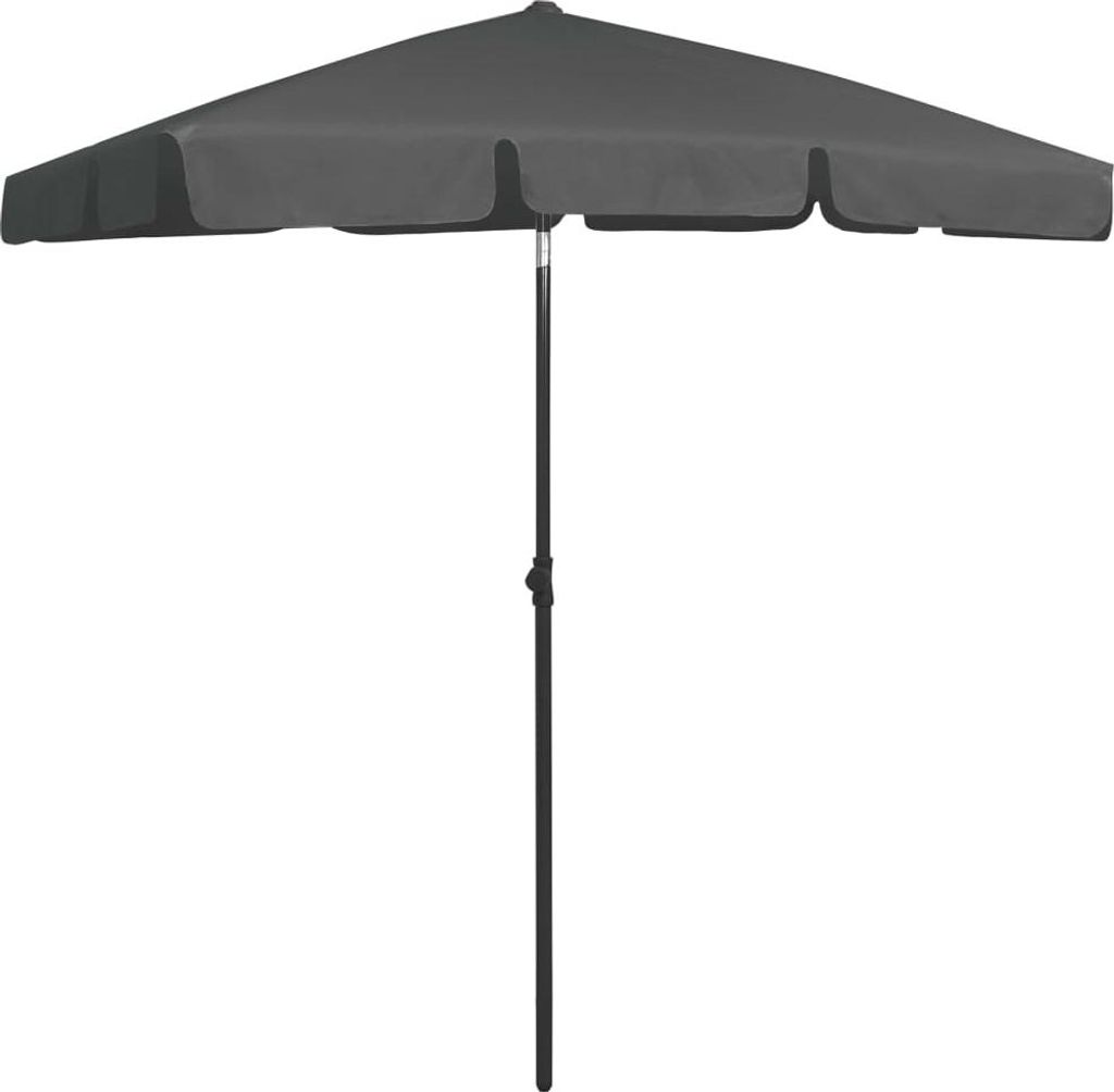 vidaXL Strandschirm Anthrazit 180x120 cm Produktbild 