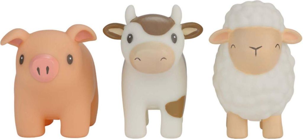 Little Dutch Farm Badefiguren Set/3, Badespielzeugfigur, Junge/Mädchen, 0,33 Jahr(e), Kunststoff, Mehrfarbig