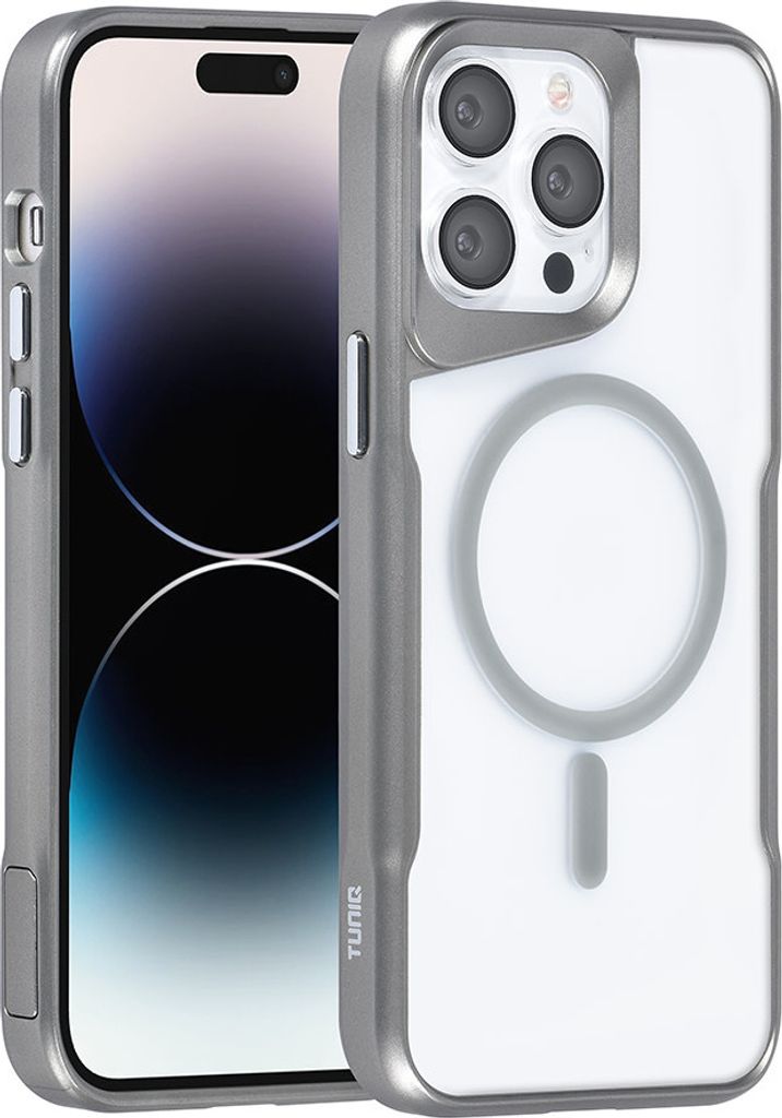 TUNIQ iPhone 14 Pro Max Back cover case - Magsafe silicone - Grey