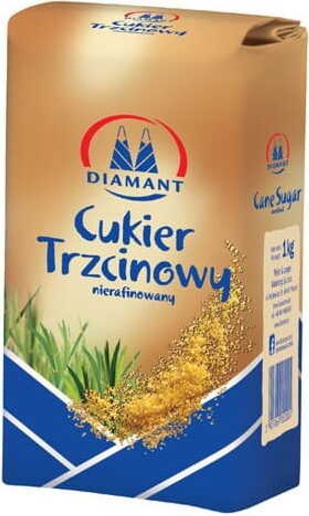 Diamant Cukier trzcinowy nierafinowany 1 kg Zdjęcie produktu 