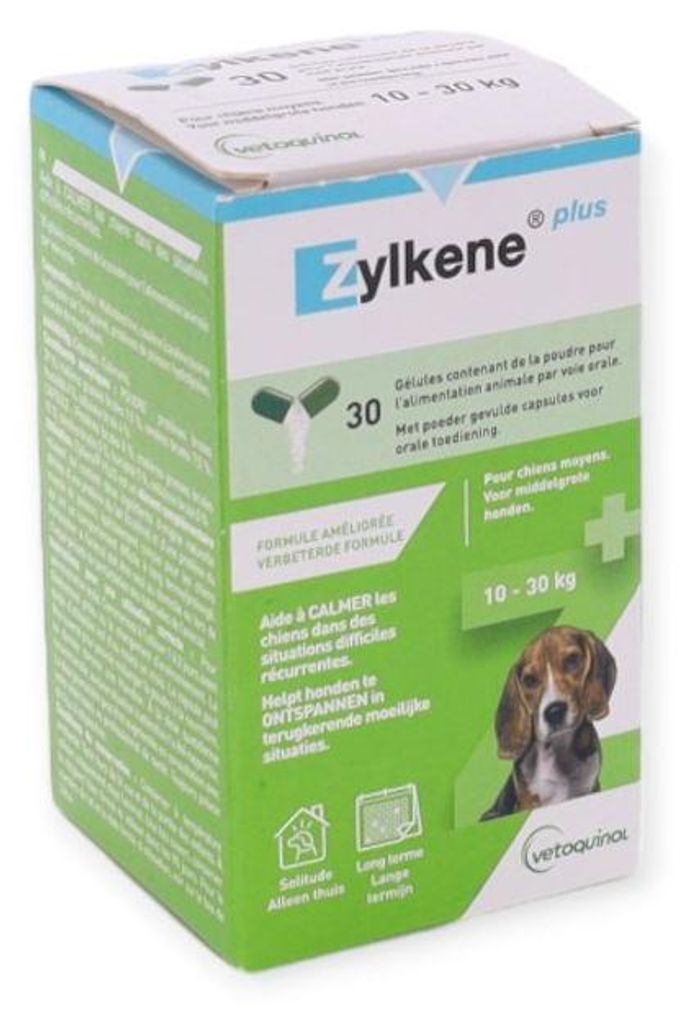 Zylkene Plus 225 mg pour chiens (10-30 kg) - Vetoquinol Image du produit 