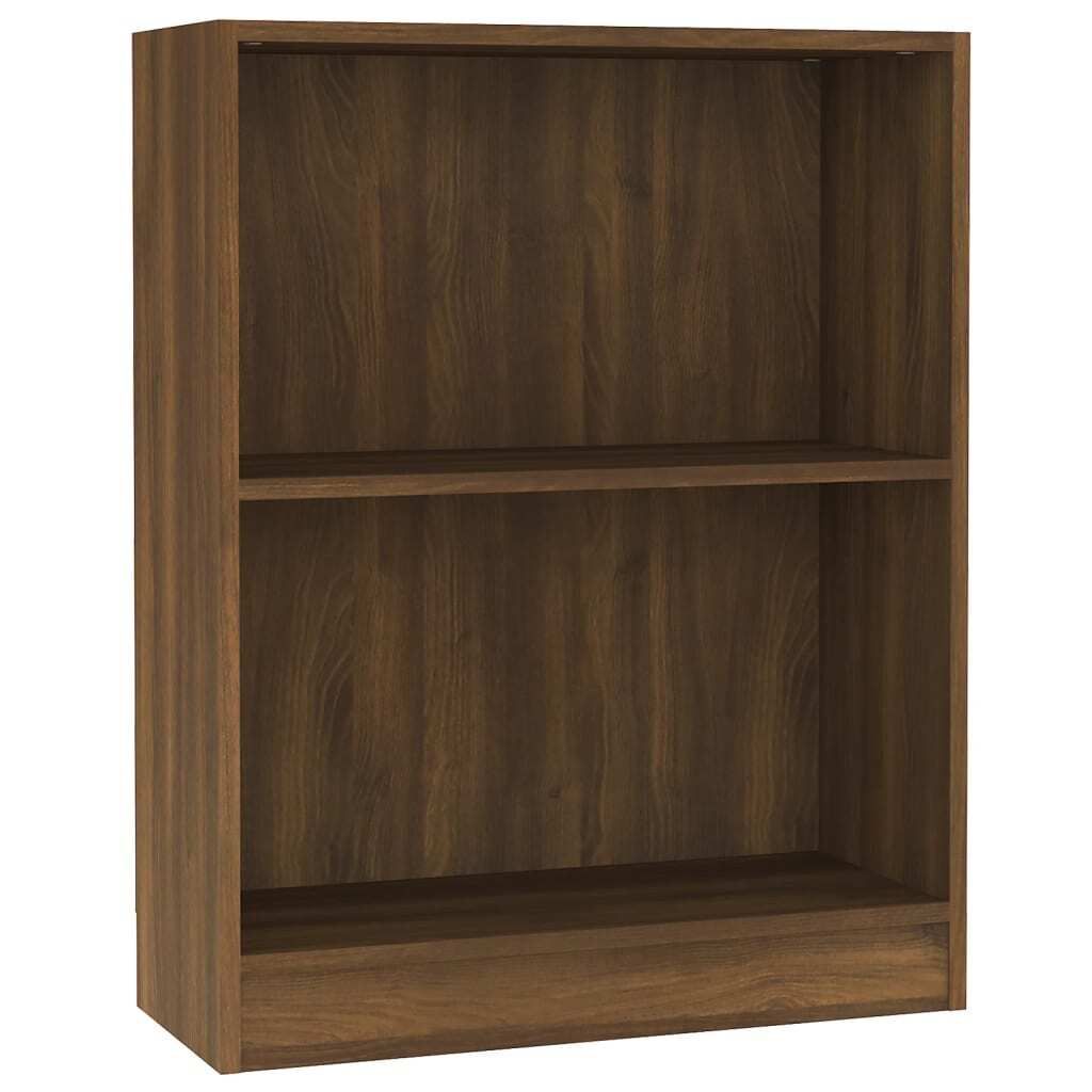 vidaXL Bücherregal Braun Eichen-Optik 60x24x76 cm Holzwerkstoff