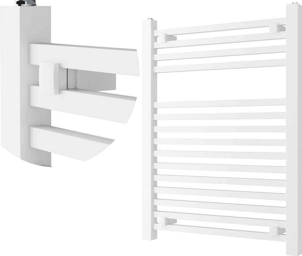 Granitan | Badezimmerheizkörper Bergen - 80x60 cm - Weiß - Modernes Design - Praktisch und Elegant