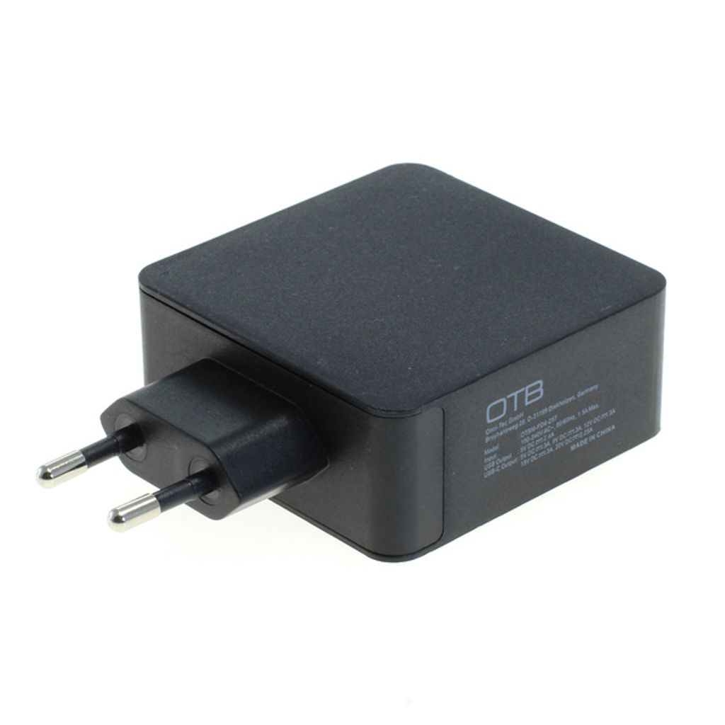 OTB Ladegerät USB Dual (USB-C + USB-A) mit USB Power Delivery USB-PD - 2-Port - 57W