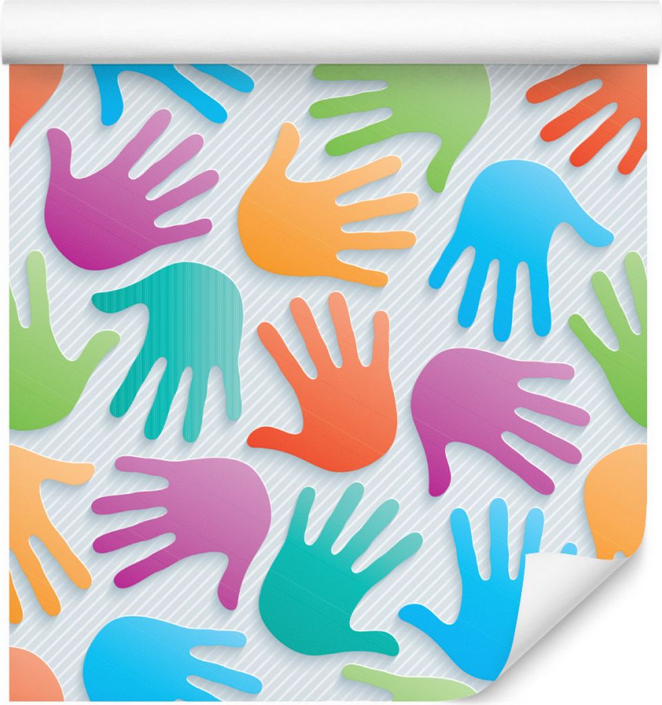 10m VLIES TAPETE Rolle Kinderzimmer 3D Effekt Muster Geometrie XXL