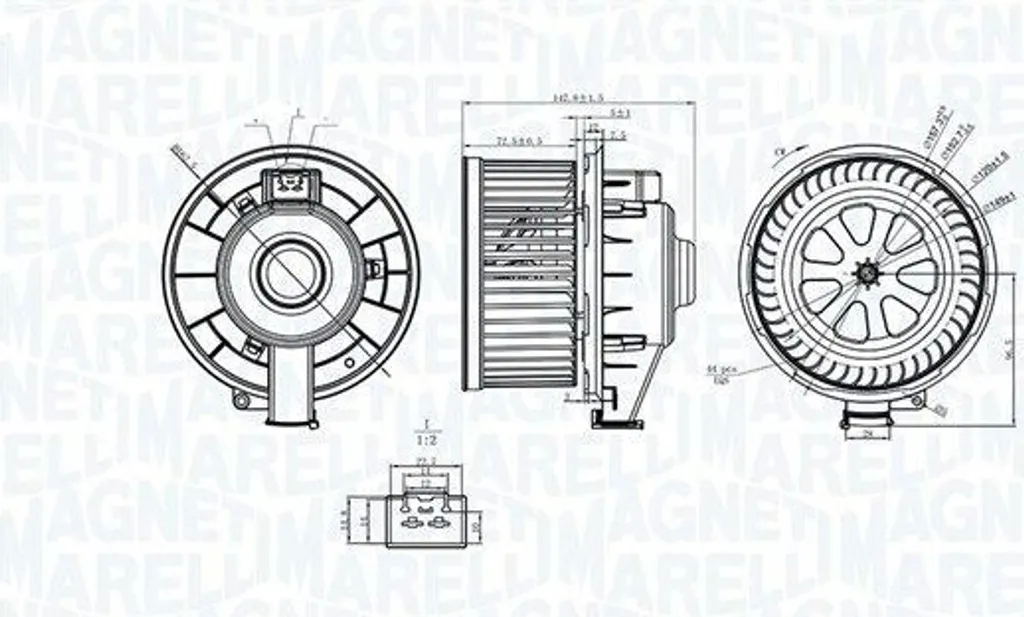 Remplacer le ventilateur FORD Fiesta Mk6 - Moteur Magneti Marelli 149 mm