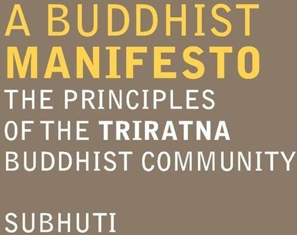 A Buddhist Manifesto