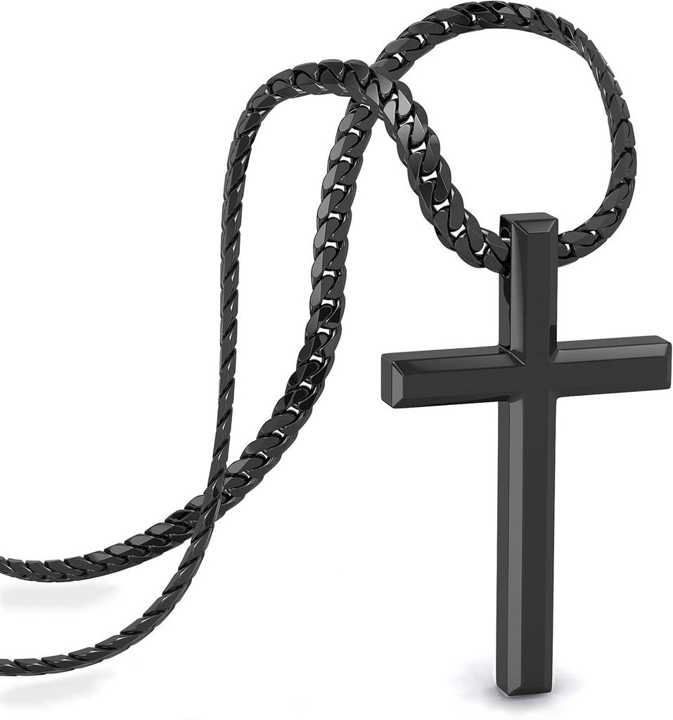 Naszyjnik SERASAR premium dla mężczyzn [Faith] | Stal Zdjęcie produktu 