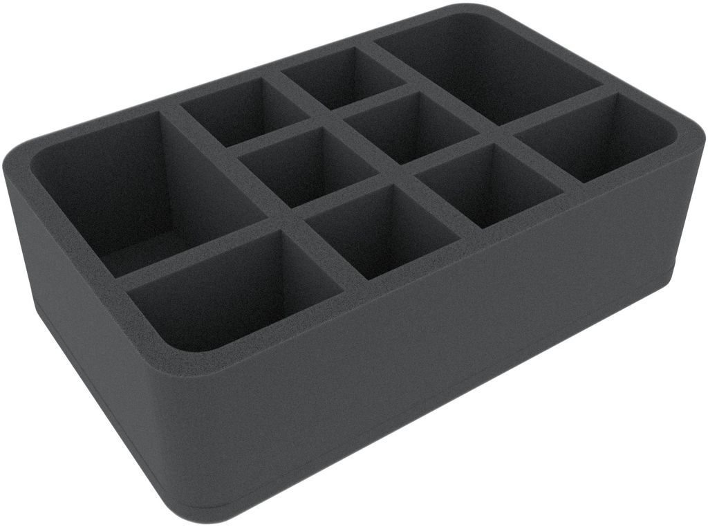 Schaumstoffeinlage für Adeptus Custodes, 10 Fächer, Half-Size