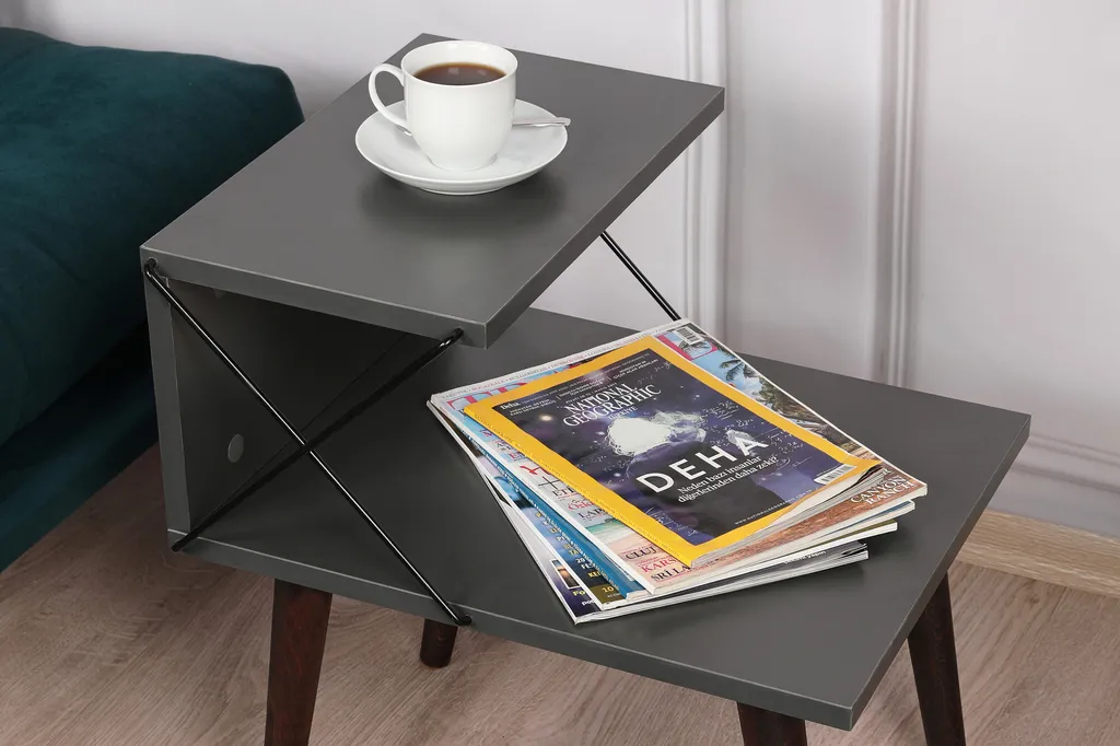 Table de Nuit Anthracite Cross-KLN : Finies les Rayures et les Taches - 4