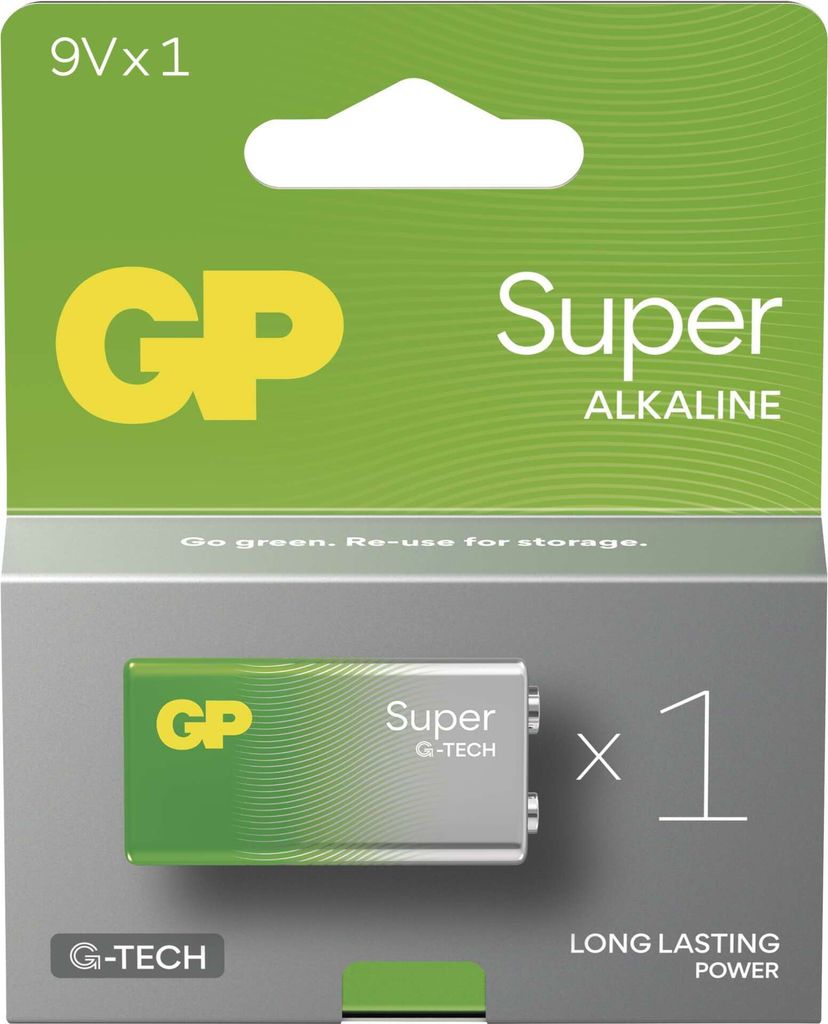 GP GPSUP1604A251C1 GP Batterie SUPER E-Block 9,0 V Productafbeelding 