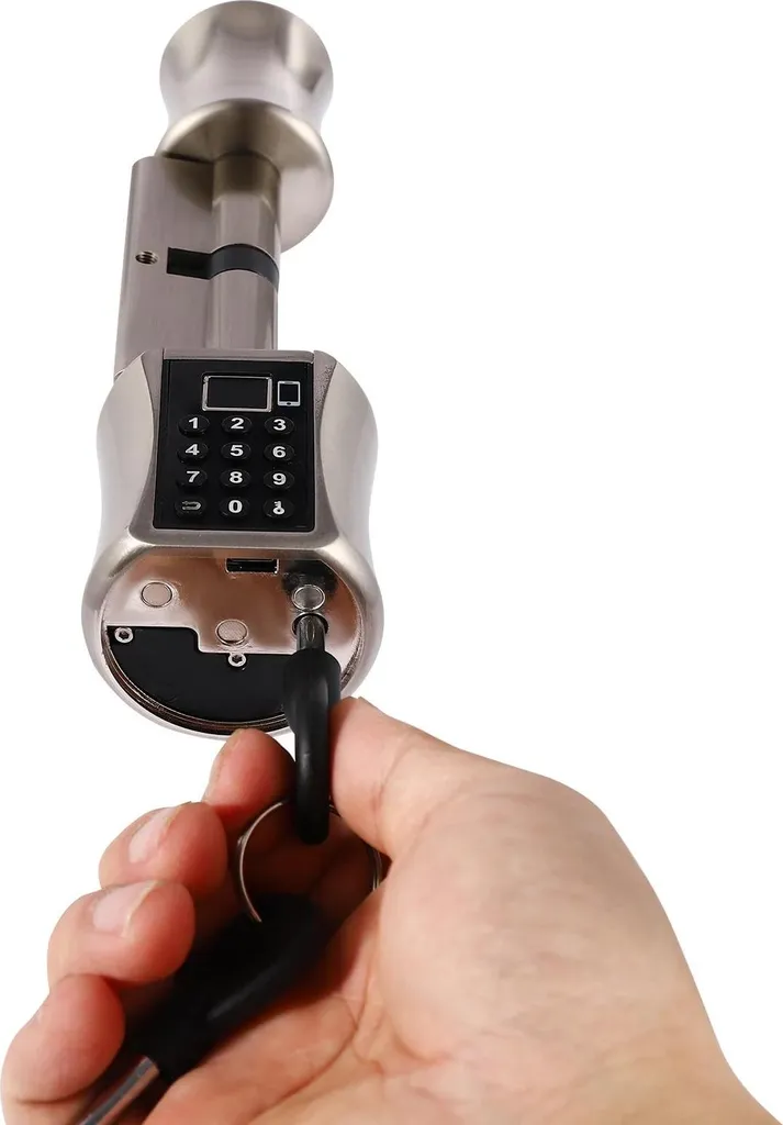 Serrure intelligente Bluetooth avec clavier à code et clé de secours - 6