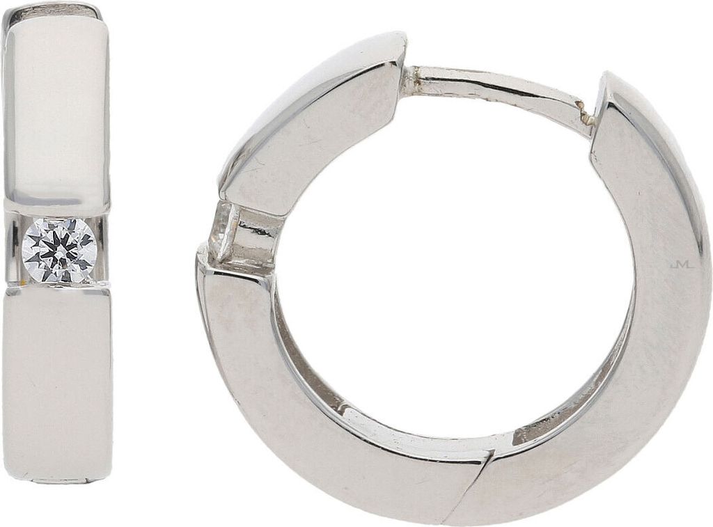 Creolen Silber 925 Zirkonia JL10-06-2873 JuwelmaLux