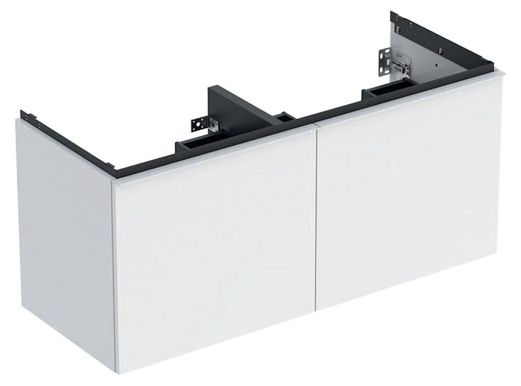 Geberit Acanto Unterschrank für Doppelwaschtisch, 2 Schubladen und 2 Innenschubladen, wandhängend, 1184x541x475mm, 503.007.01.1