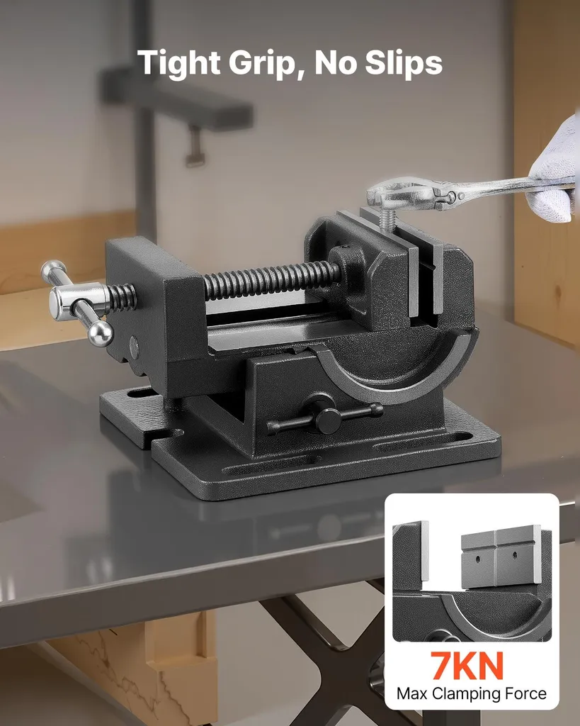 Étau de perceuse inclinable 10,8 cm : stoppez les erreurs de perçage - 2