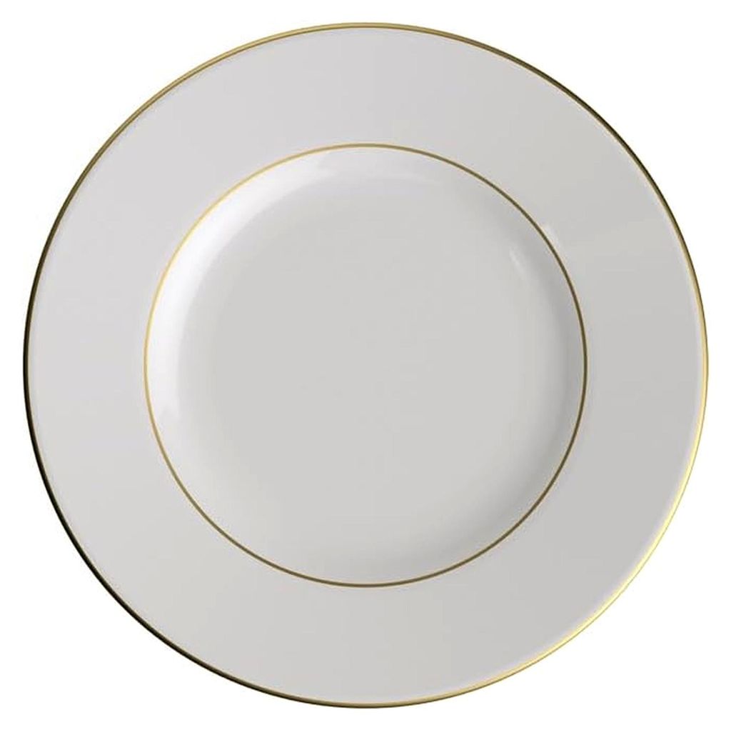 Frühstücksteller Anmut Gold, 22 cm Ø, weiß/Gold