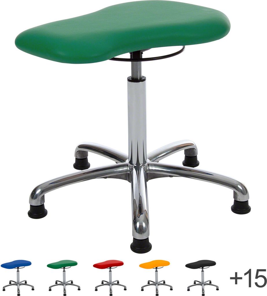 Therapiehocker Exklusiv mit Polster und Gleitern, Praxishocker