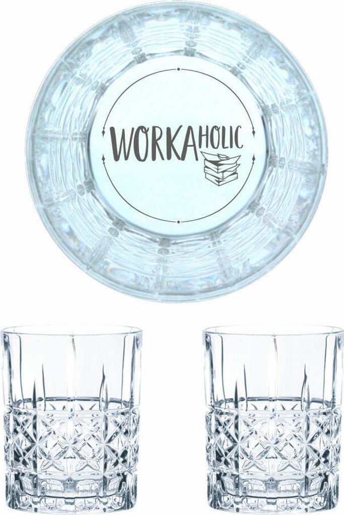 Nachtmann bicchiere da whisky con incisione Workaholic, set Immagine del prodotto 