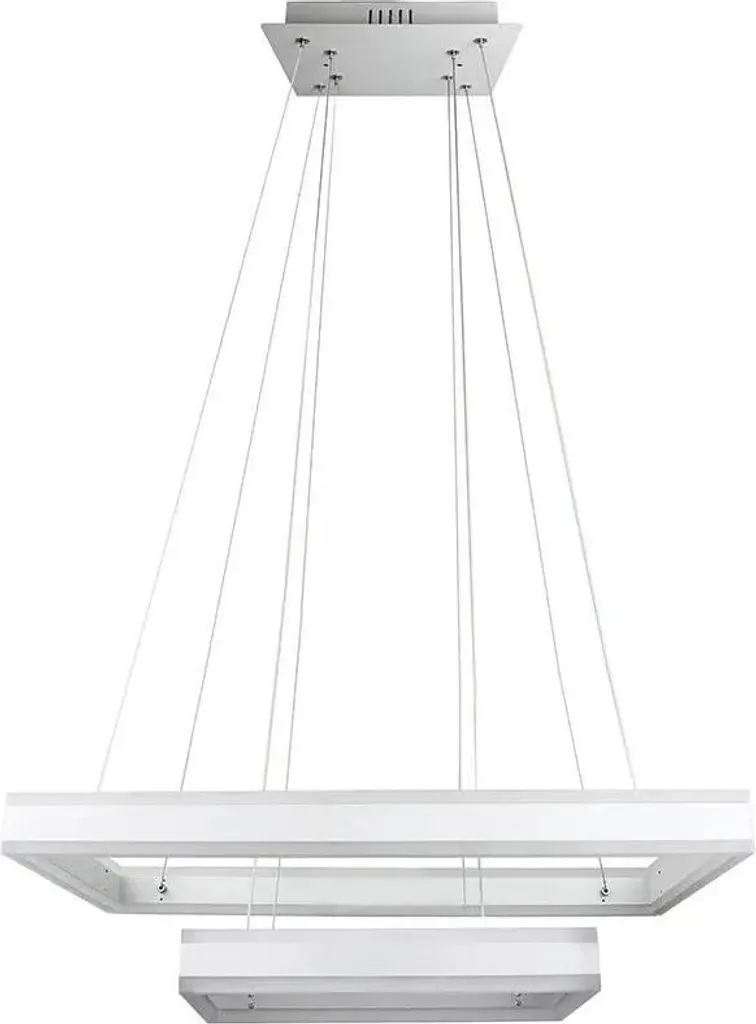 Lustre LED 113W Métal Blanc 6300lm IP20 - Luminaire Grand Format