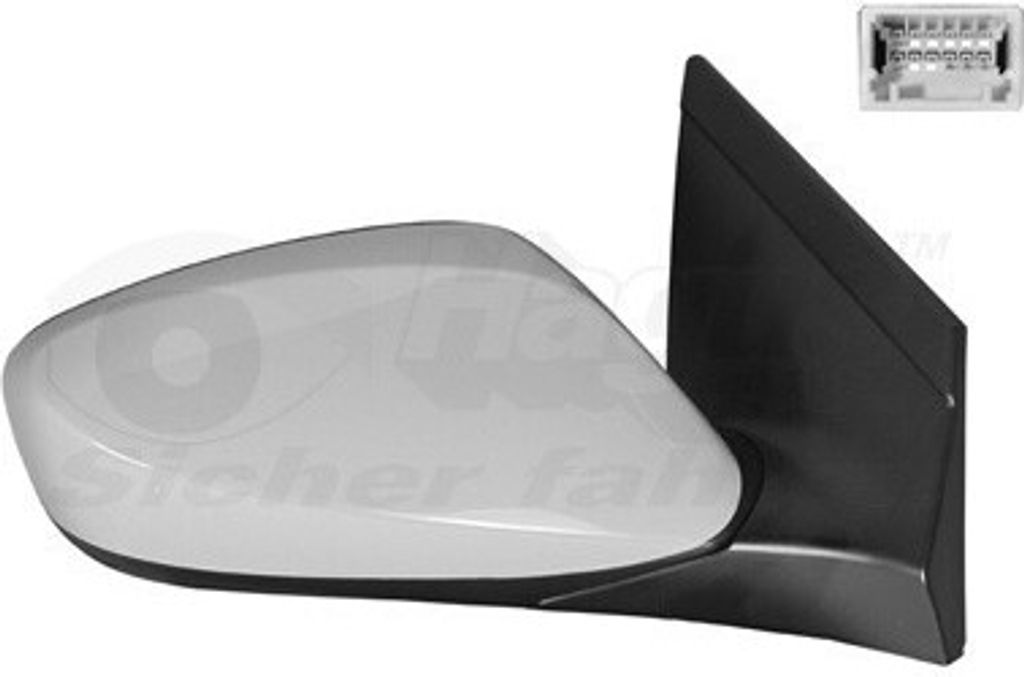 VAN WEZEL 8244808 Außenspiegel Seitenspiegel Rechts für HYUNDAI i30 (GD) Konvex Beheizt