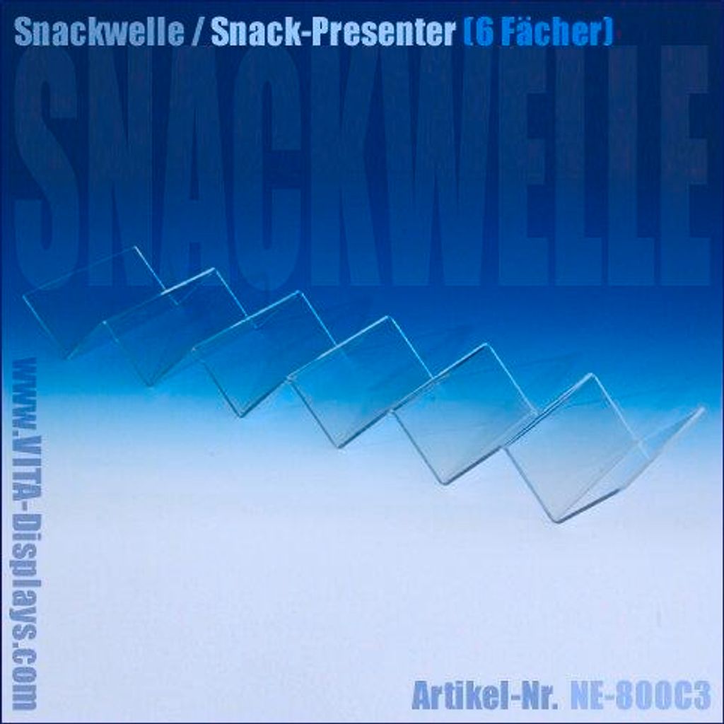Snackwelle / Snack-Presenter (56,5 x 15,0 cm) (5 Stück)