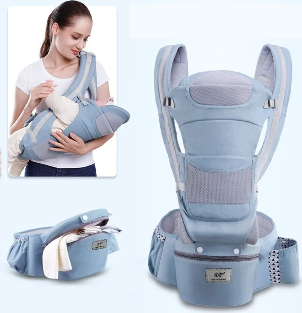 Bauchtragen 0-48M Ergonomische Babytrage 15 Mit Way Infant Baby Hipseat Carrier Vorderseite mit Blick auf Ergonomic Kangaroo Baby Wrap Sling Travel...