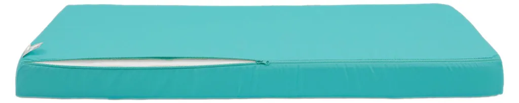 Coussin extérieur déhoussable 100x50cm résistant UV Bleu Caraïbes