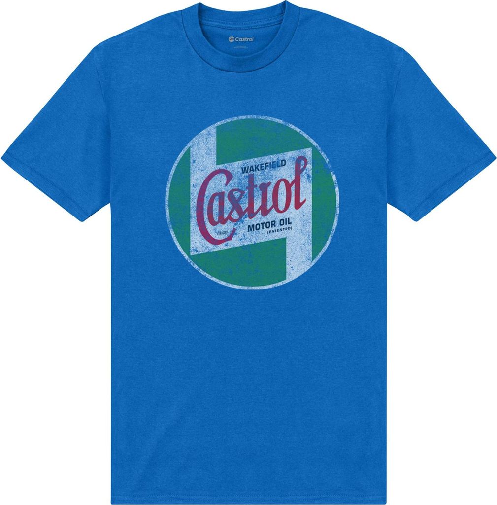 Castrol - "Motor Oil" T-Shirt für Herren/Damen Uni PN272 (XXL) (Königsblau)