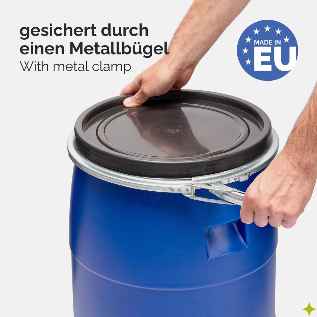 Garronda Set 2x 220 Liter Regentonne mit Deckel