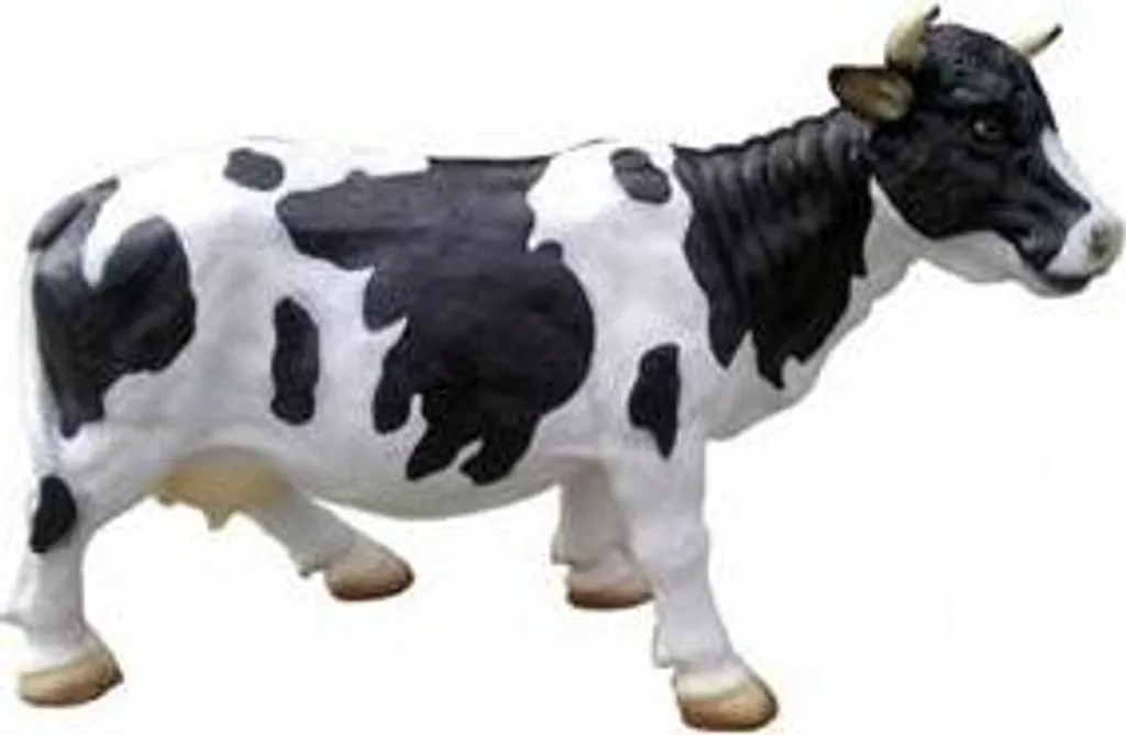 Statue de vache durable 40cm : embellissez votre jardin sans entretien