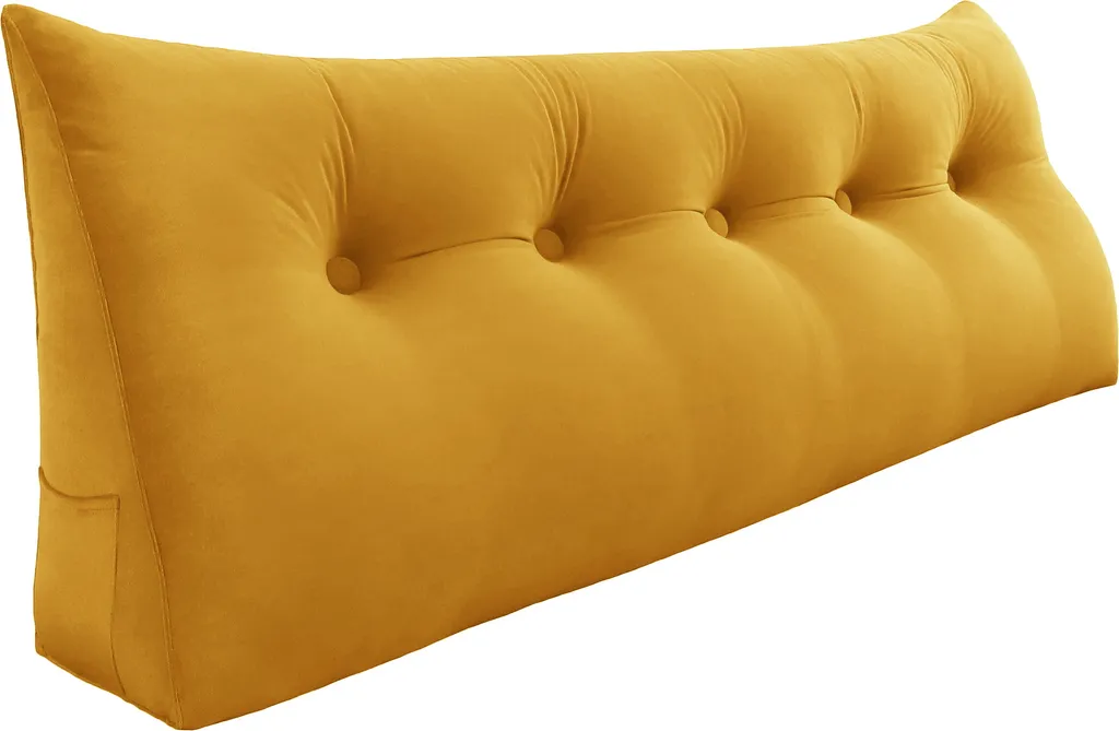 Cuscino Poggiatesta Velluto Luxury | Schienale Letto Design Ergonomico