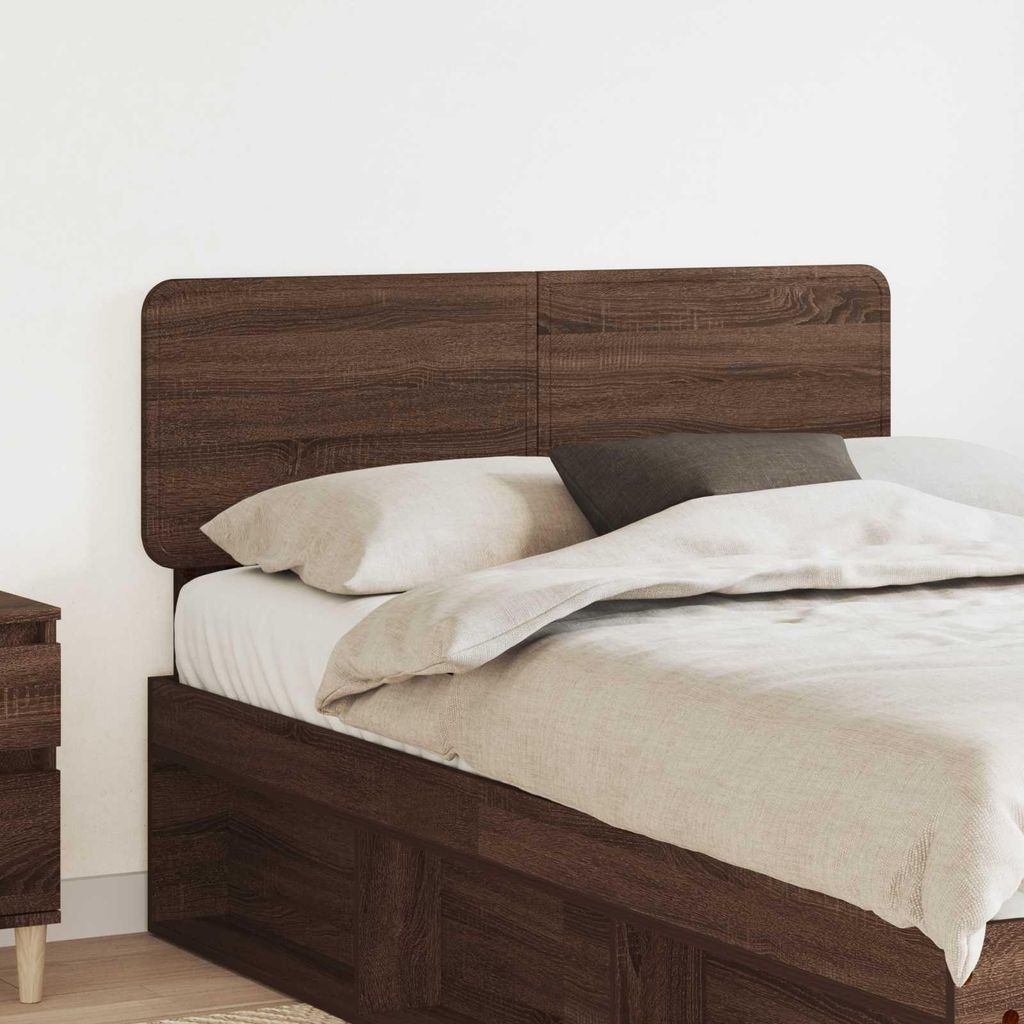 "Schlussverkauf" Bettkopfteil 1 pc - Einfache Montage - Braun Eichen-Optik 135 cm Holzwerkstoff C11694