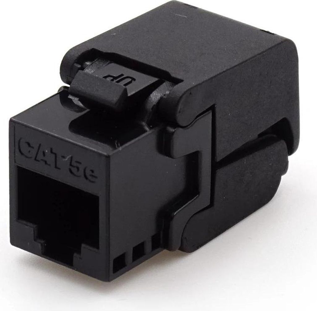KEYSTONE RJ45 CAT.5e UTP Solarix SELF. UTP-BK-SA