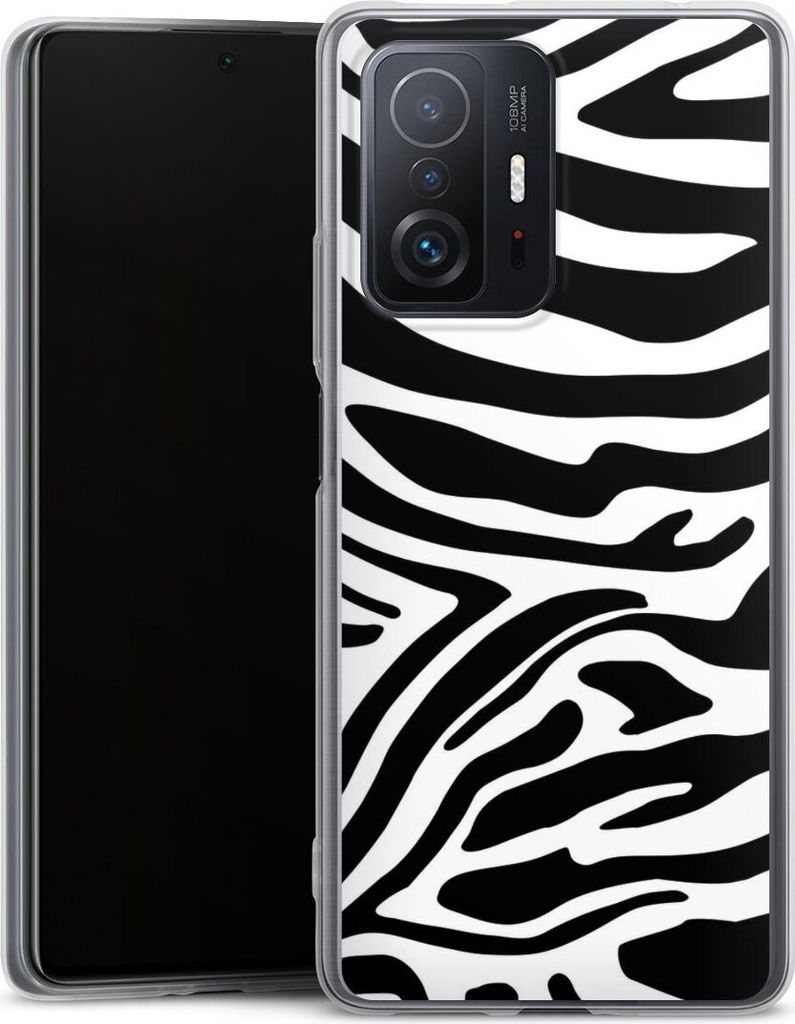DeinDesign Slim Hülle für Xiaomi 11T 5G Silikon Case Ultra Dünn Handyhülle Animal-Look Animalprint Zebra