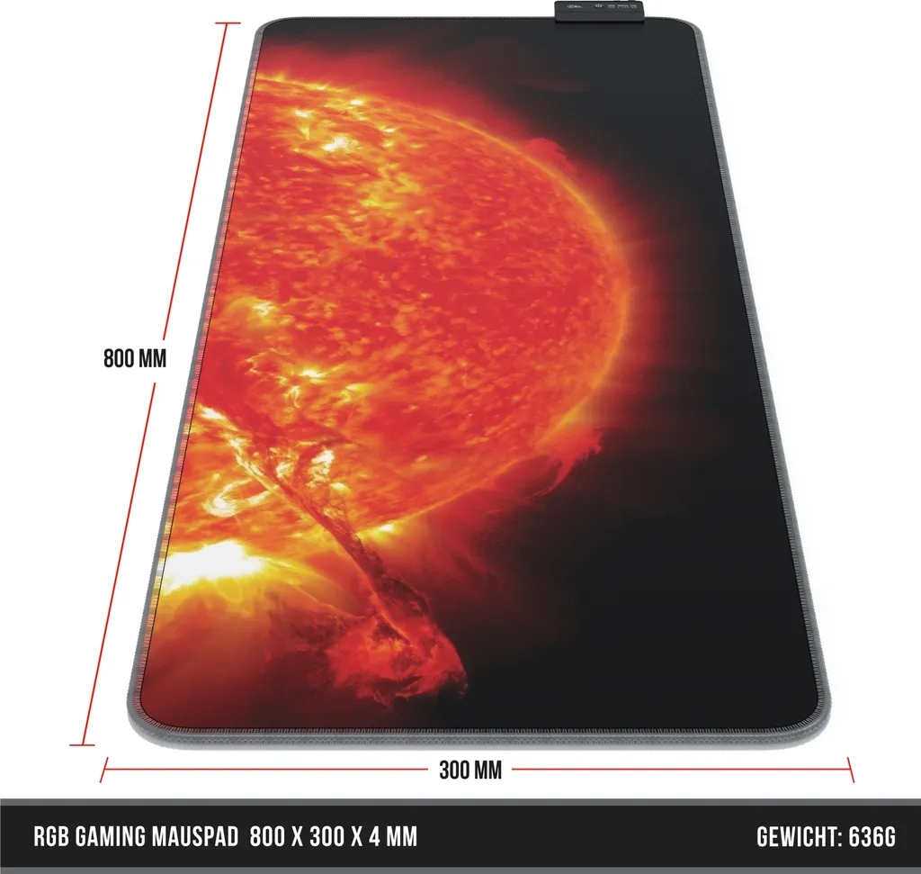 YUWLDD XL Gaming Mauspad 800 X 300 Mm – Rutschfeste Tischunterlage Für Mehr Präzision